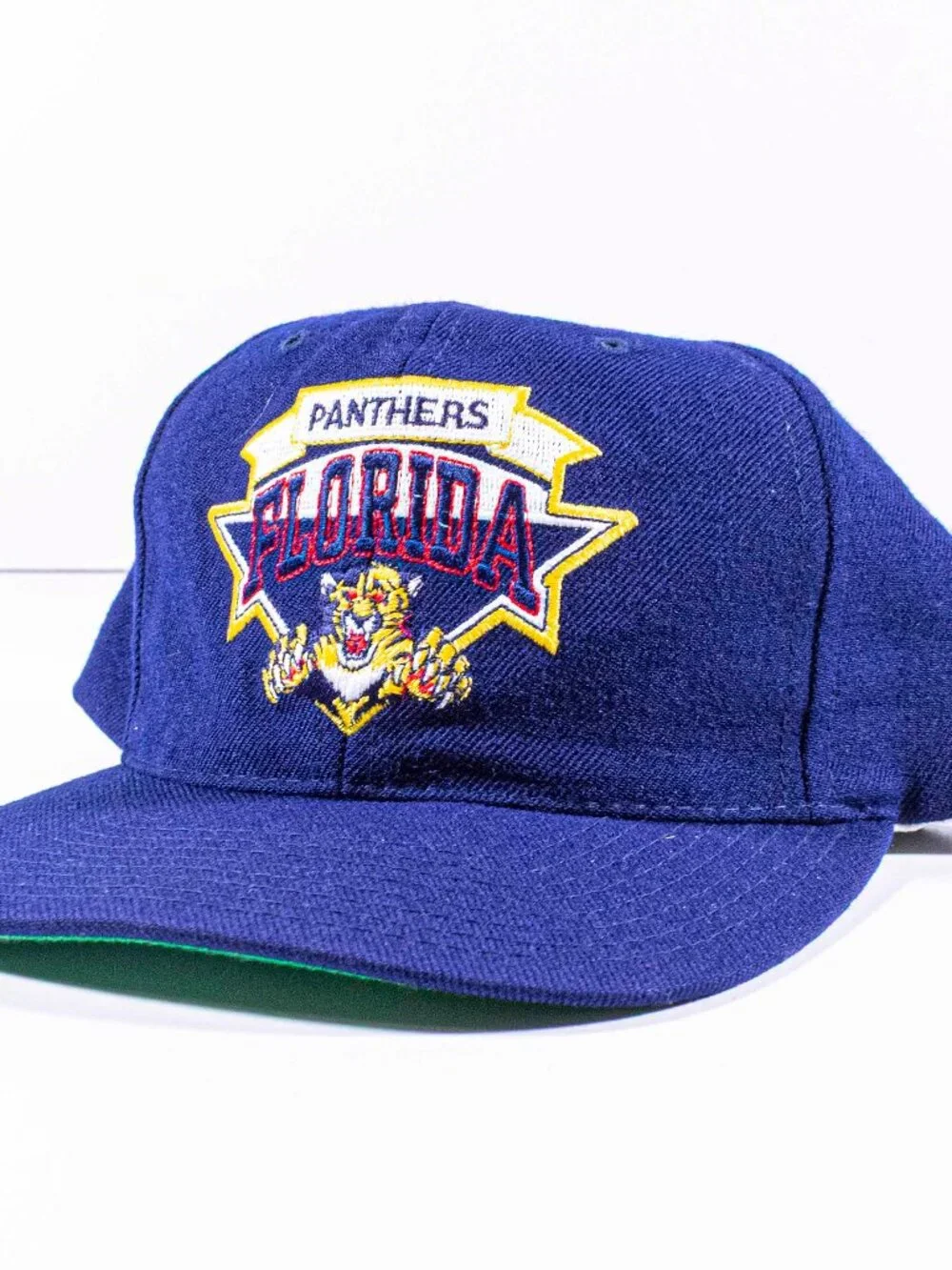 Vintage 90s Florida Panthers CCM American Needle Wool Snapback Hat Blockhead NHL